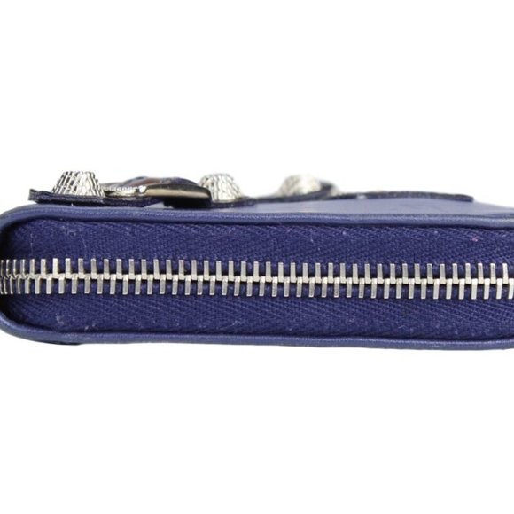 BALENCIAGA Leather & Studded Zip Around Wallet - Picture 7 of 12